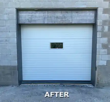 Conversion Window-to-Overhead Door, in Mississauga - After